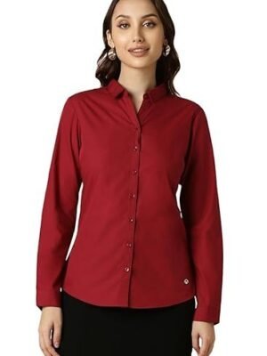 AS Women's Classic Fit Poly Cotton Formal Shirt