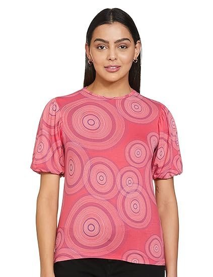 Women's Regular Fit T-Shirt - Pink